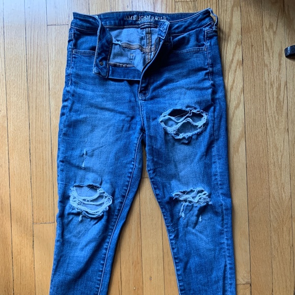 AE Dream Ripped Super High-Waisted Jeggings - Picture 3 of 7